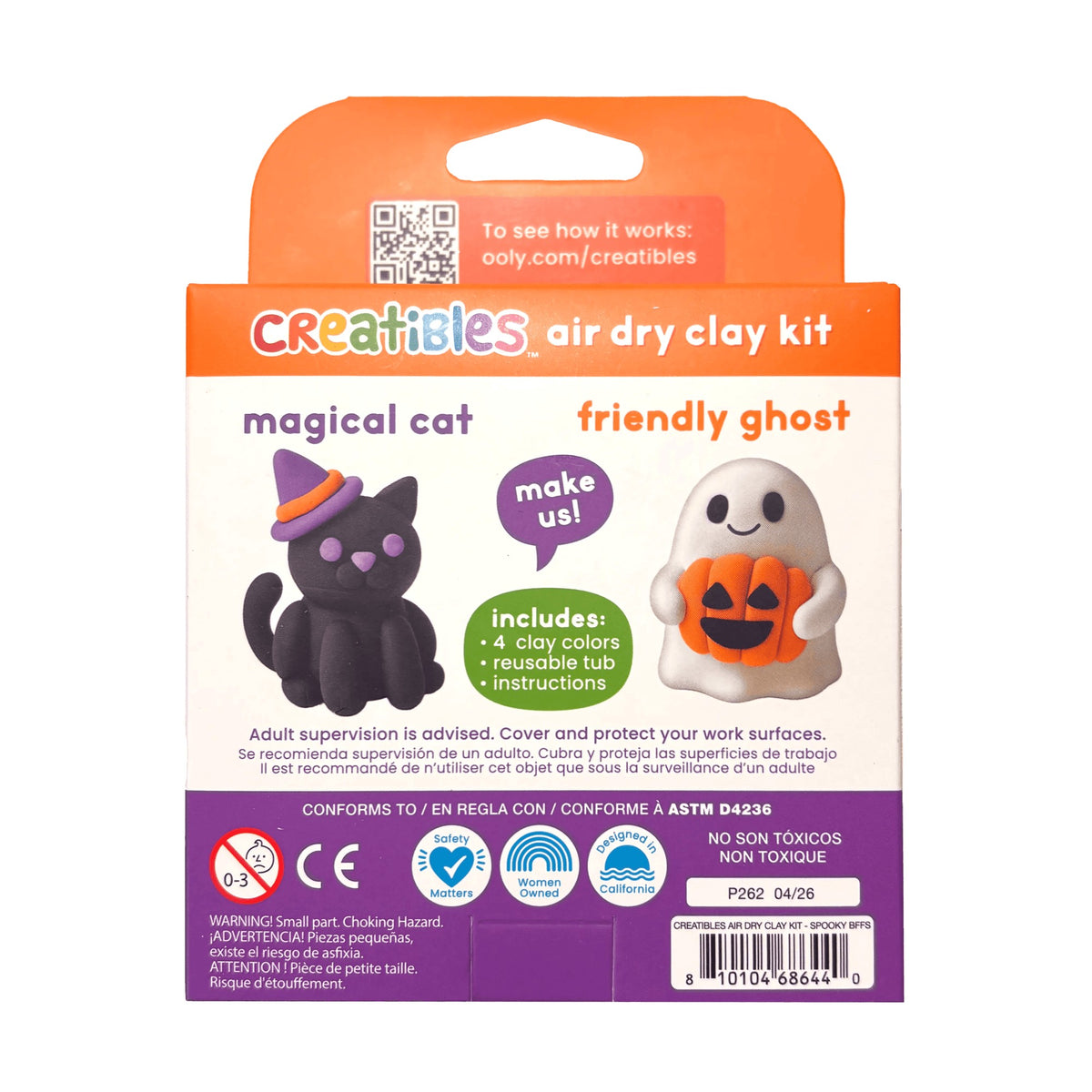 OOLY Creatibles Mini Air Dry Clay - Spooky BFFs - 2 Designs - product image 8 of 8