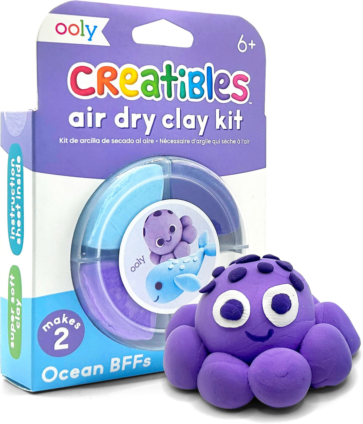 OOLY Creatibles: Air Dry Clay BFFs Kit - Ocean Pals (Set of 4 Col - product image 2 of 7
