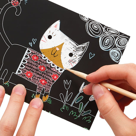 OOLY Scratch & Scribble: Mini Kit - Cutie Cats (7 PC Set) - product image 3 of 5