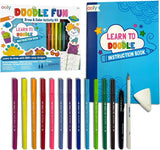 OOLY Doodle Fun Draw & Color Activity Kit - package with instruction book and markers