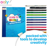 OOLY Doodle Fun - Learn to Doodle instruction book with markers, pencil, eraser and sharpener