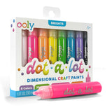 OOLY Dot-a-Lot 3D Dimensional Craft Paint - Brights - Set of 8 - product image 2 of 8