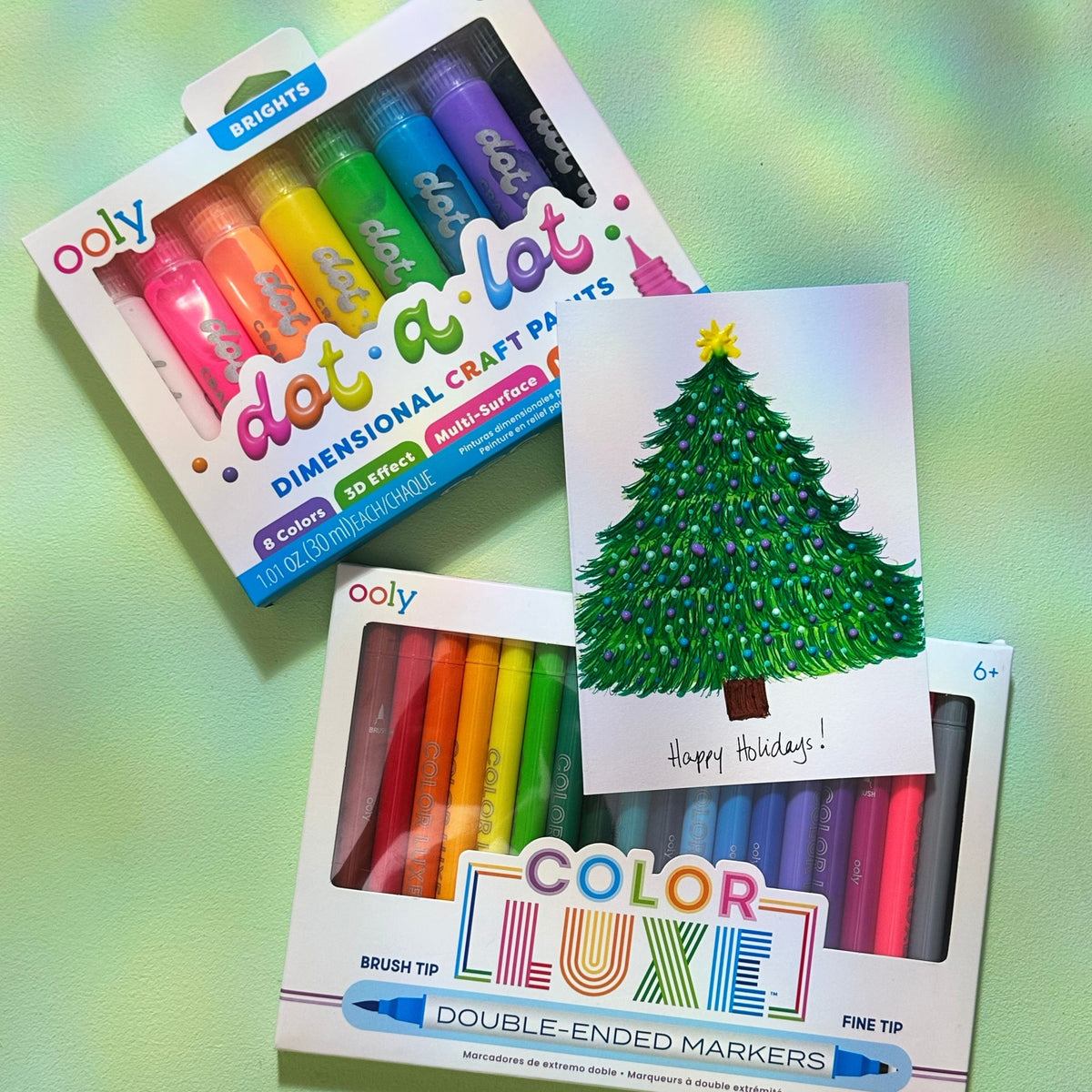 OOLY Dot-a-Lot 3D Dimensional Craft Paint - Brights - Set of 8 - product image 4 of 8