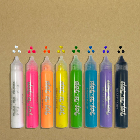 OOLY Dot-a-Lot 3D Dimensional Craft Paint - Brights - Set of 8 - product image 7 of 8