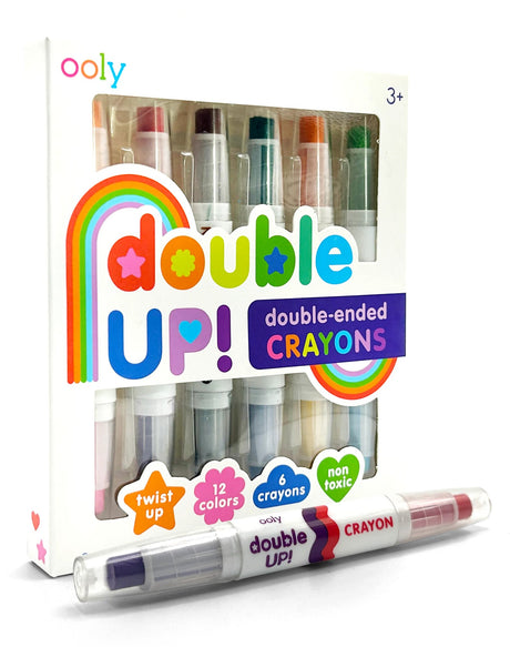 OOLY Double Up! Double-Ended Crayons - 12 Colors - Set of 6 - product image 2 of 8