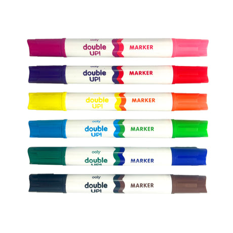OOLY Double Up! Double-Ended Markers - 12 Colors - Set of 6 - product image 3 of 6