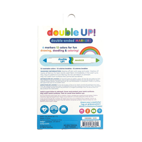 OOLY Double Up! Double-Ended Markers - 12 Colors - Set of 6 - product image 6 of 6