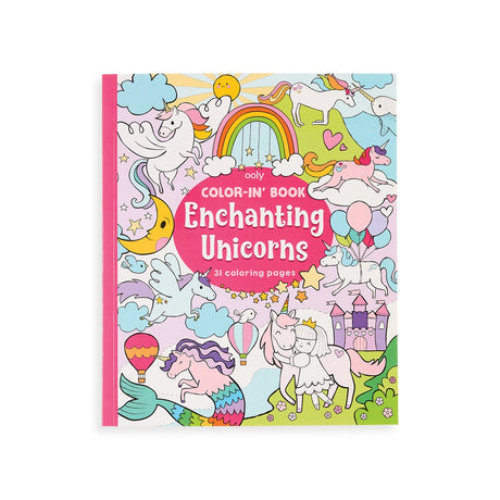 OOLY Enchanting Unicorns Coloring Book - main product image