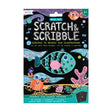 OOLY Scratch and Scribble Mini Scratch Art Kit - Friendly Fish - 8 Cards 1 Sticker Sheet - main product image