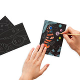 OOLY Scratch and Scribble Mini Scratch Art Kit - Friendly Fish - 8 Cards 1 Sticker Sheet - product image 4 of 6
