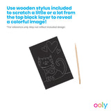OOLY Scratch and Scribble Mini Scratch Art Kit - Funtastic Friends - 8 Cards 1 Sticker Sheet - product image 2 of 6