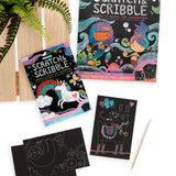 OOLY Scratch and Scribble Mini Scratch Art Kit - Funtastic Friends - 8 Cards 1 Sticker Sheet - product image 6 of 6