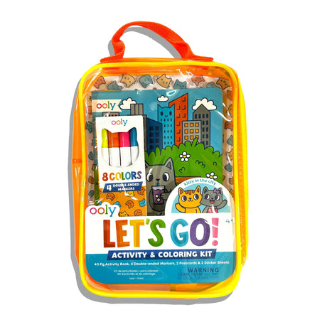 OOLY Let's Go! Activity & Coloring Kit - Kitty in the City - main product image