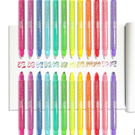 OOLY Make No Mistake!: Glittery Erasable Markers (Set of 12) - product image 3 of 8
