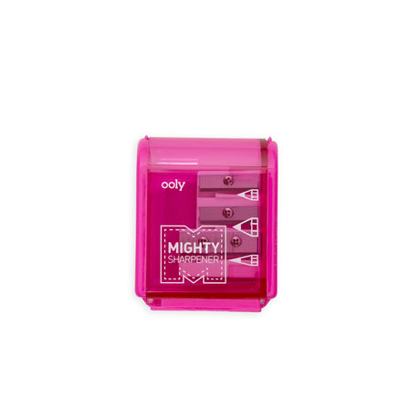 OOLY Mighty Sharpener - pink, front view