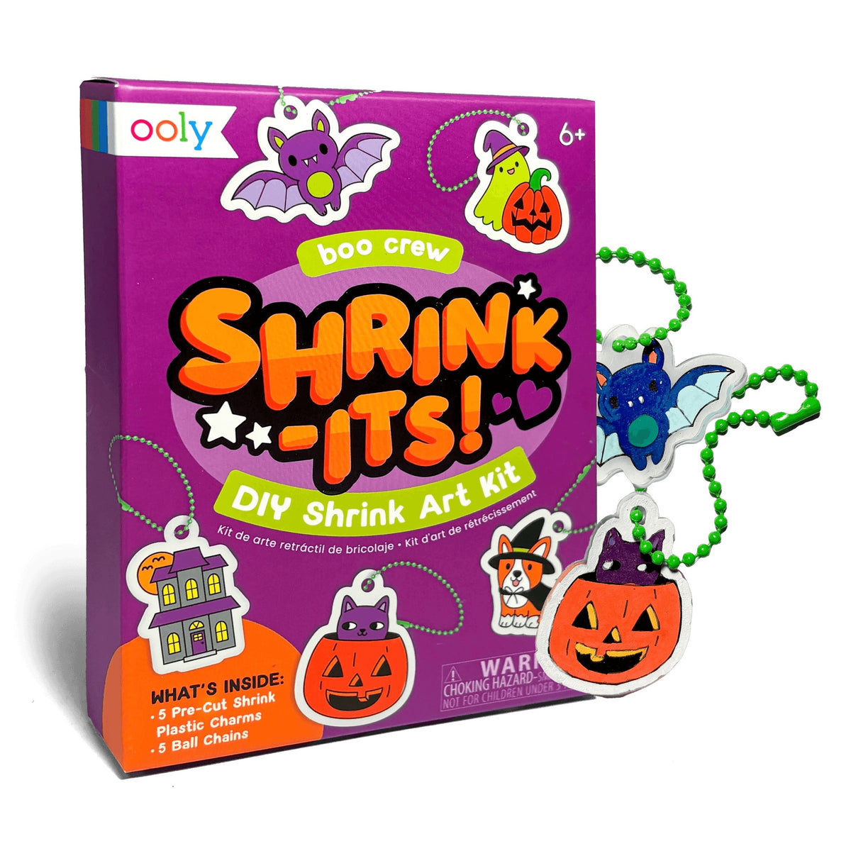 OOLY Shrink-Its! Mini DIY Shrink Art Kit - Boo Crew - 5 Charms - product image 2 of 8