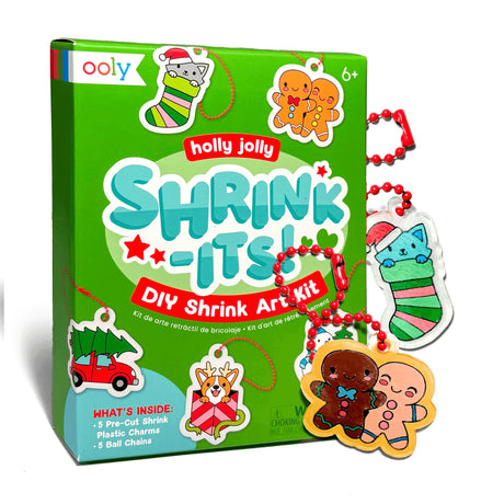 OOLY Shrink-Its! Mini DIY Shrink Art Kit - Holly Jolly - 5 Charms - product image 2 of 7