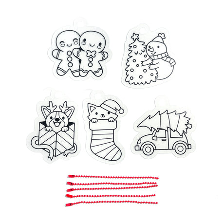 OOLY Shrink-Its! Mini DIY Shrink Art Kit - Holly Jolly - 5 Charms - product image 4 of 7