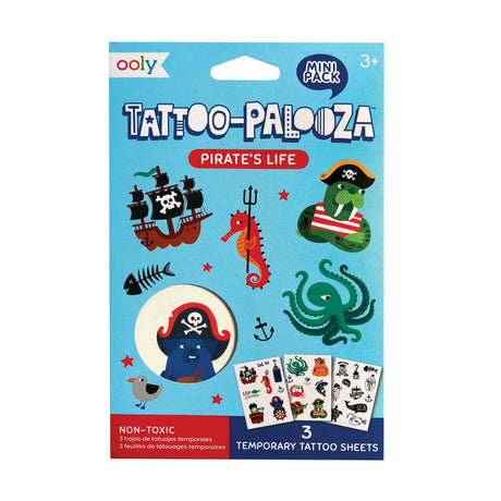 OOLY Mini Tattoo Palooza Temporary Tattoos - Pirate's Life - main product image