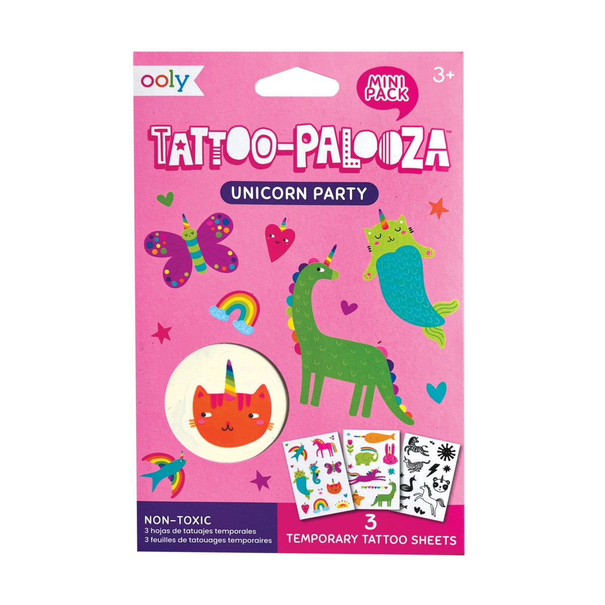 OOLY Mini Tattoo Palooza Temporary Tattoos - Unicorn Party - main product image
