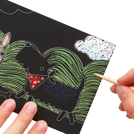 OOLY Scratch and Scribble Mini Scratch Art Kit - Playful Pups - 6 Cards - product image 5 of 5
