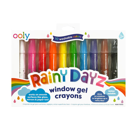 OOLY Rainy Dayz Window Gel Crayons - Set of 10 - main product image