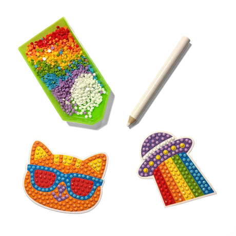 OOLY Razzle Dazzle Mini DIY Gem Sticker Kit - Happy Stuff - 8 Stickers - product image 3 of 4