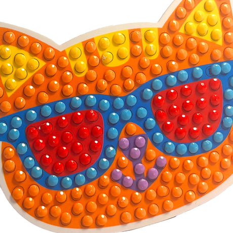 OOLY Razzle Dazzle Mini DIY Gem Sticker Kit - Happy Stuff - 8 Stickers - product image 4 of 4