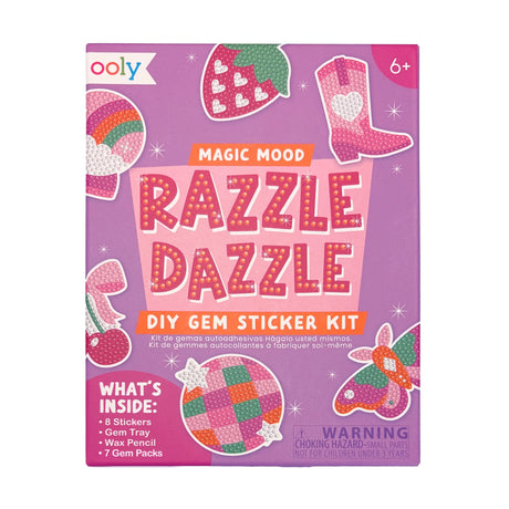 OOLY Razzle Dazzle Mini DIY Gem Sticker Kit - Magic Mood - 8 Stickers - main product image