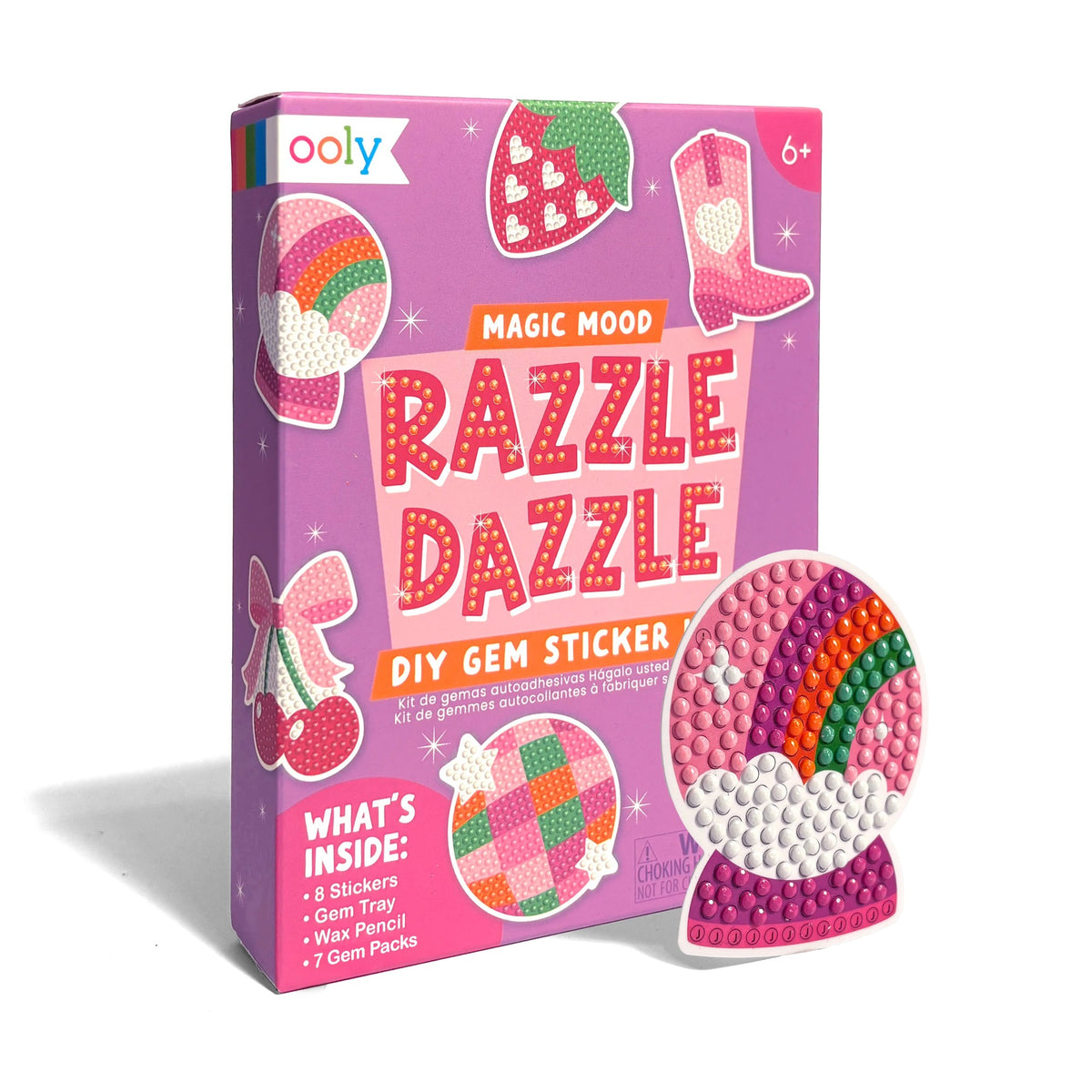 OOLY Razzle Dazzle Mini DIY Gem Sticker Kit - Magic Mood - 8 Stickers - product image 2 of 5