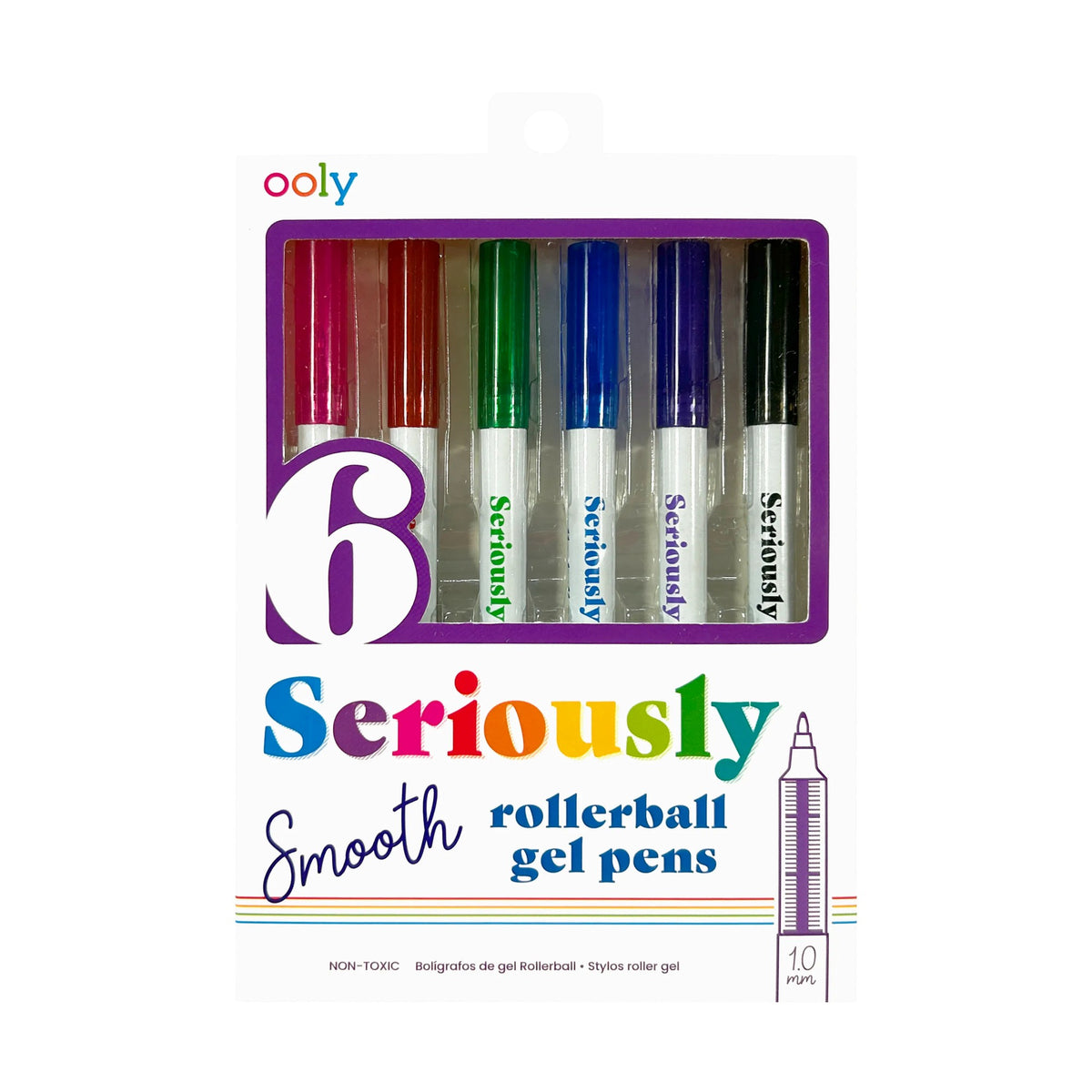 OOLY Seriously Smooth Rollerball Gel Pens - Set of 6 - main product image