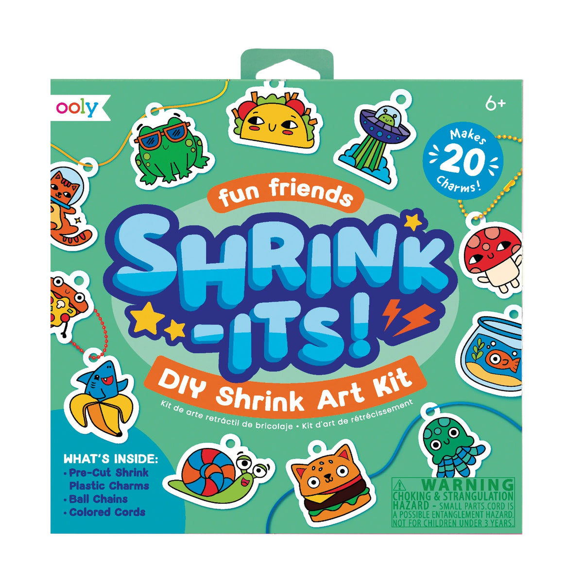 OOLY Shrink-Its!: D.I.Y. Shrink Art Kit - Fun Friends (28 PC Set) - main product image