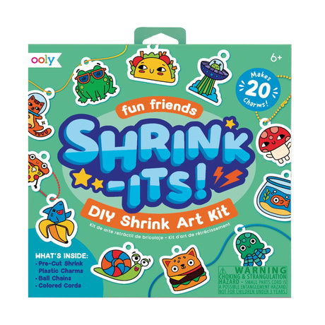 OOLY Shrink-Its!: D.I.Y. Shrink Art Kit - Fun Friends (28 PC Set) - main product image