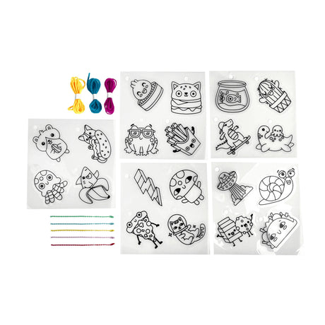 OOLY Shrink-Its!: D.I.Y. Shrink Art Kit - Fun Friends (28 PC Set) - product image 3 of 6
