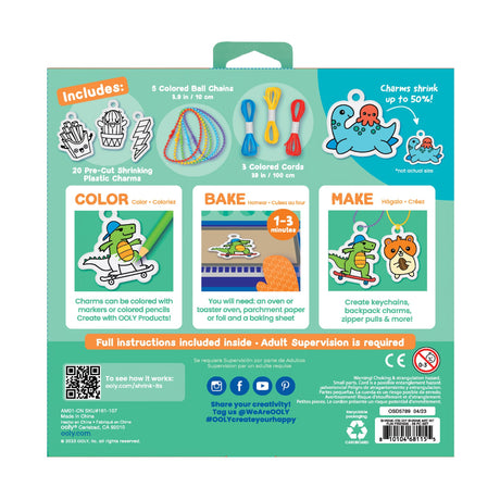 OOLY Shrink-Its!: D.I.Y. Shrink Art Kit - Fun Friends (28 PC Set) - product image 6 of 6