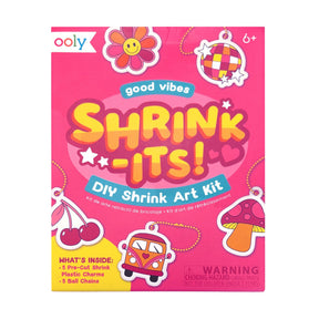 OOLY Shrink-Its! Mini DIY Shrink Art Kit - Good Vibes - 5 Charms - main product image