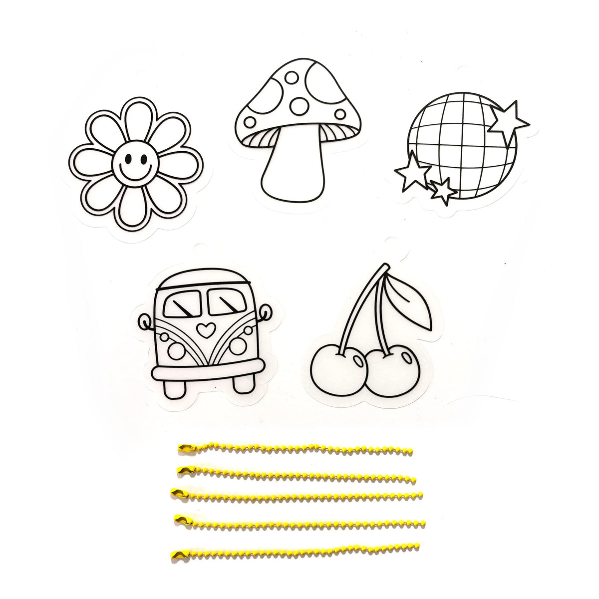OOLY Shrink-Its! Mini DIY Shrink Art Kit - Good Vibes - 5 Charms - product image 3 of 5