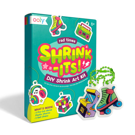 OOLY Shrink-Its! Mini DIY Shrink Art Kit - Rad Times - 5 Charms - product image 2 of 5