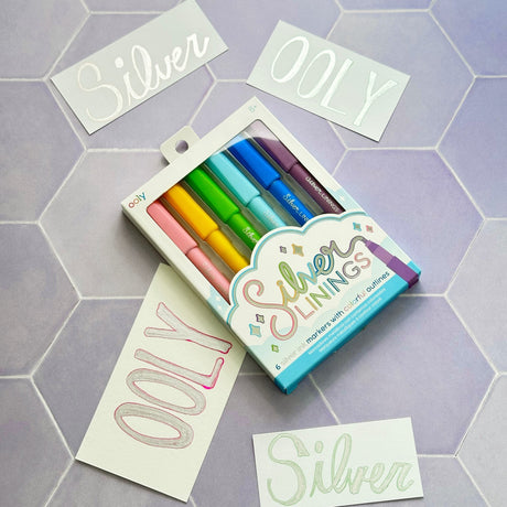 OOLY Silver Linings Outline Markers - Set of 6 - product image 3 of 8