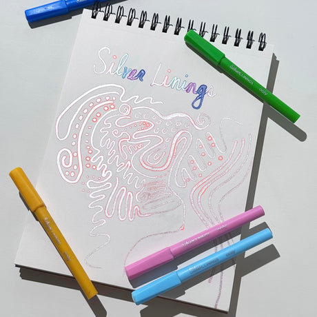 OOLY Silver Linings Outline Markers - Set of 6 - product image 6 of 8