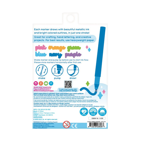 OOLY Silver Linings Outline Markers - Set of 6 - product image 8 of 8