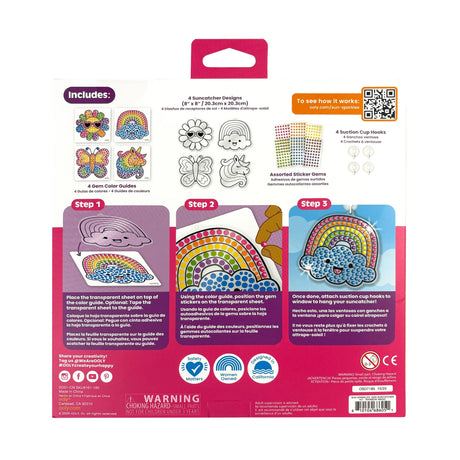 OOLY Sun Sparkles Gem Suncatcher Kit - Rainbow Magic - 4 Designs - product image 8 of 8