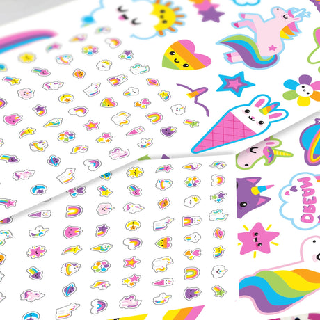 OOLY Tattoo-Palooza Temporary Tattoos & Nail Stickers - Unicorns & Rainbows - product image 5 of 8