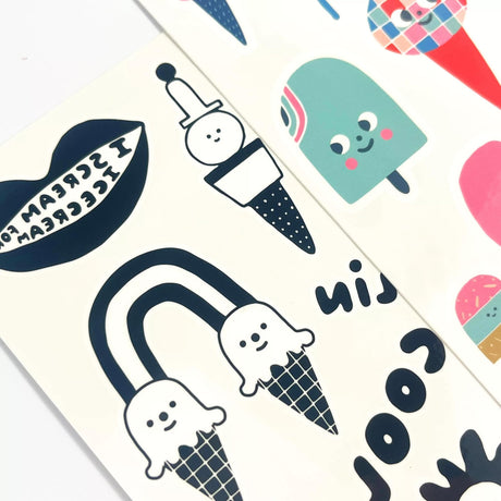 OOLY Tattoo-Palooza x Suzy Ultman: Temporary Tattoos Mini Pack - Ice Cream Party - product image 3 of 6