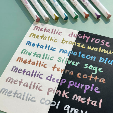 OOLY Vivid Pop! Water Based Paint Markers - Metallic - Set of 8 - product image 8 of 8