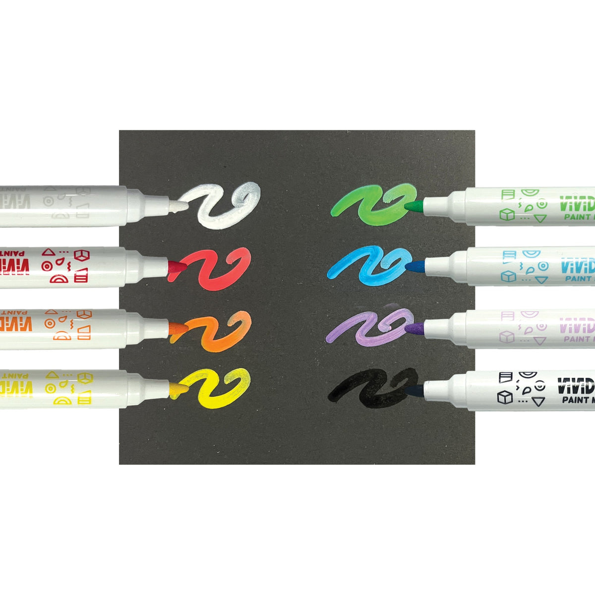 OOLY Vivid Pop! Water Based Paint Markers - Set of 8 - product image 4 of 8