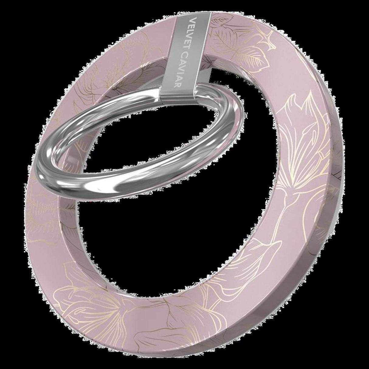 Velvet Caviar - Magsafe Grip Ring - Dusty Rose Chrome Floral