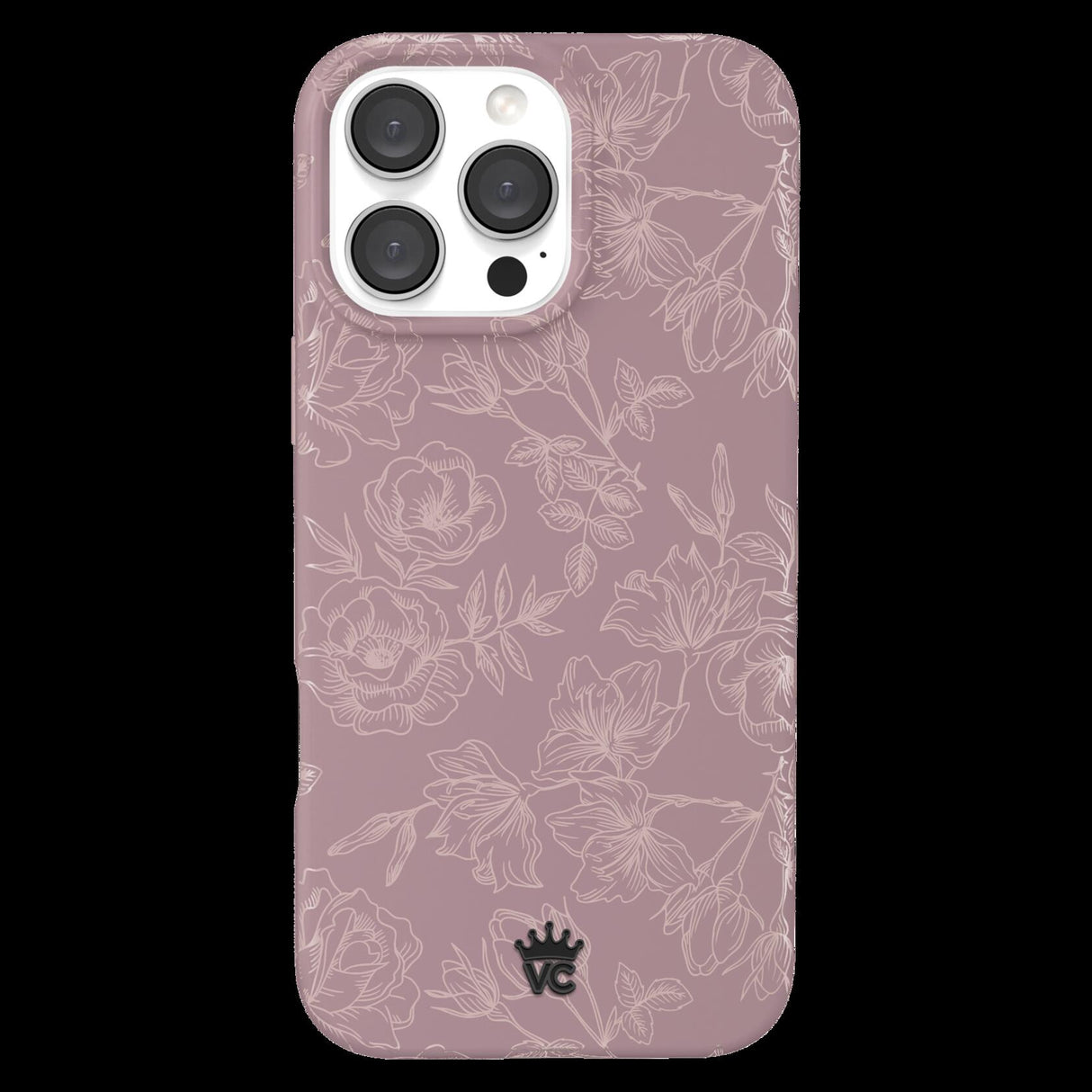 Velvet Caviar - Magsafe Case For Apple Iphone 16 Pro Max - Dusty Rose Chrome Floral