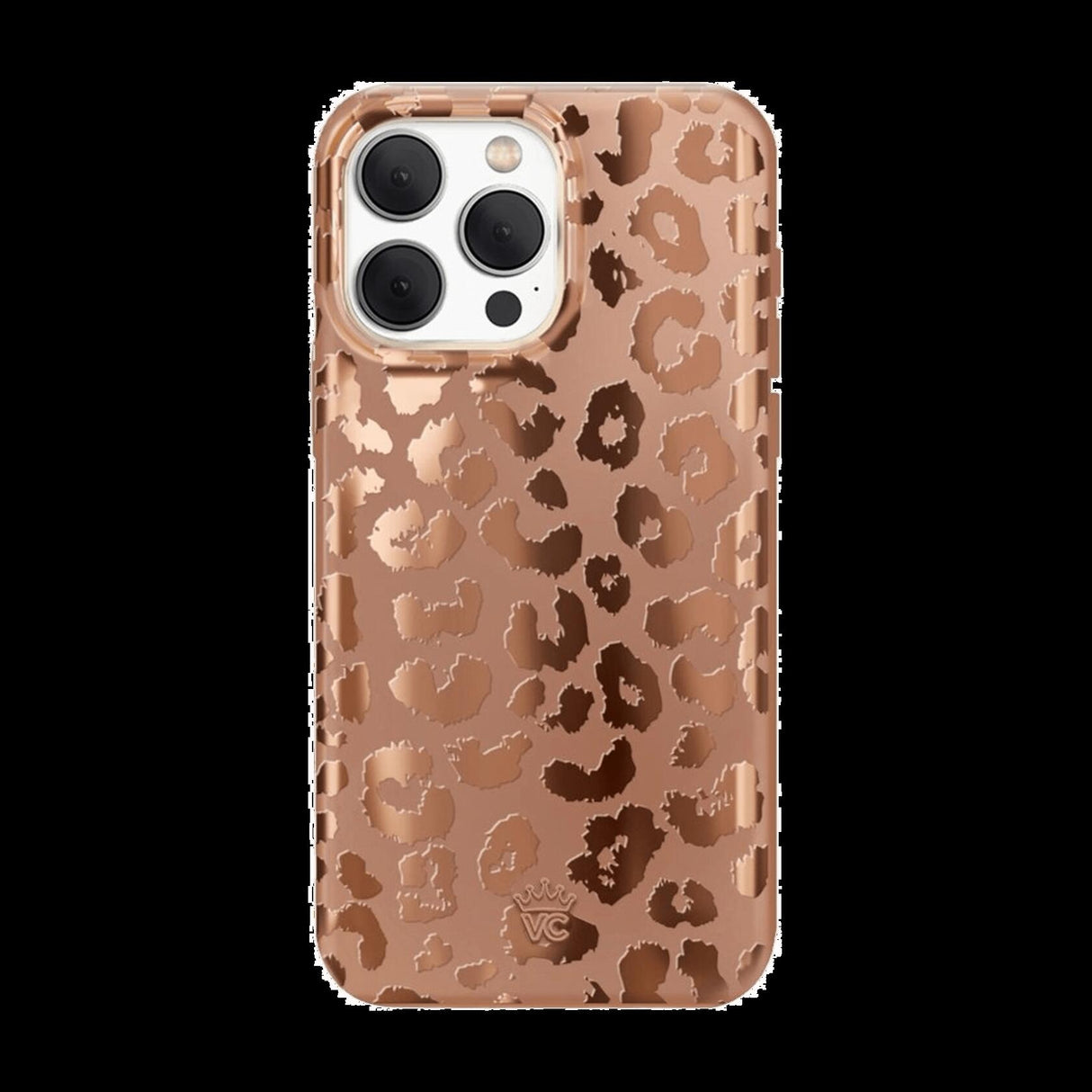 Velvet Caviar - Magsafe Case For Apple Iphone 15 Pro - Bronze Chrome Leopard