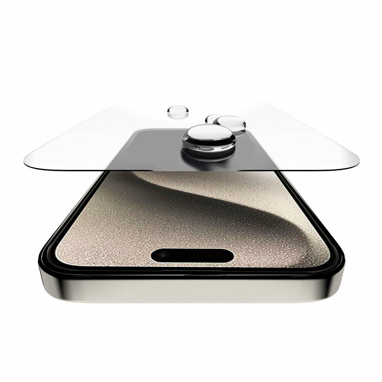 Itskins - Supreme Glass Screen Protector For Apple Iphone 15 Pro - Clear